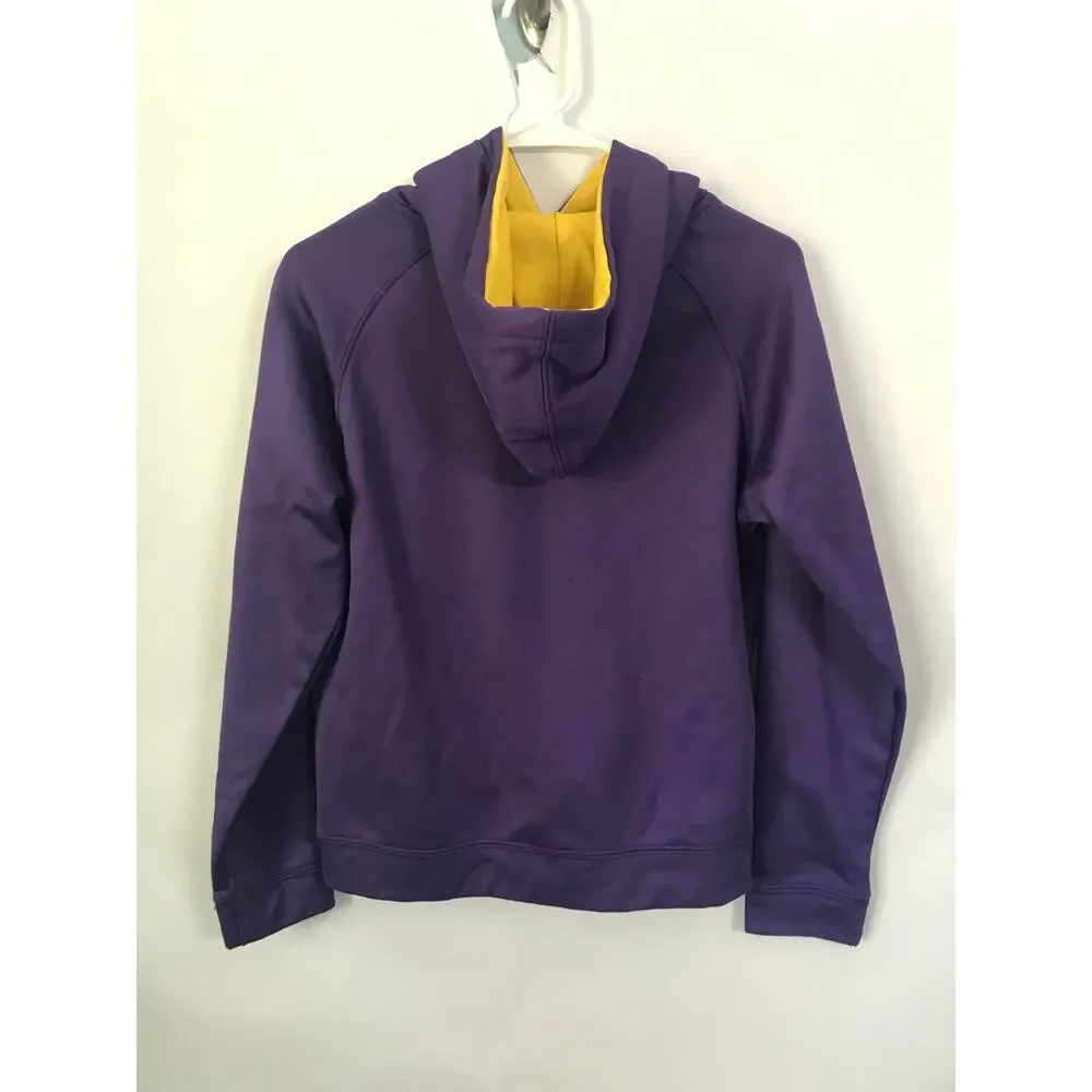 Stadium Athletic Hoodie Youth LSU Tigers Purple Big Logo Pullover Size 12-14